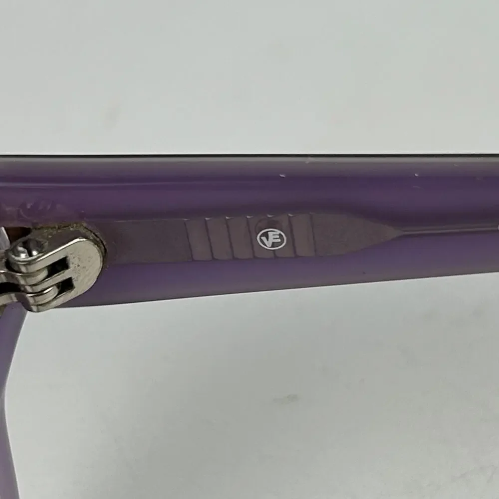 Vivid 7005 Eyeglasses Womens Burgundy Blue Plastic Round Full Rim 49 17 145‎